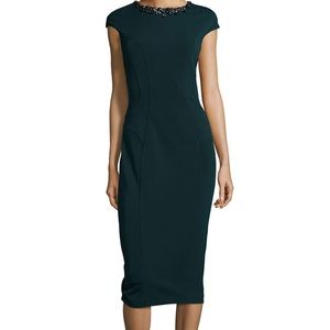 NWOT Ted Baker Dardee dress, black embellished
